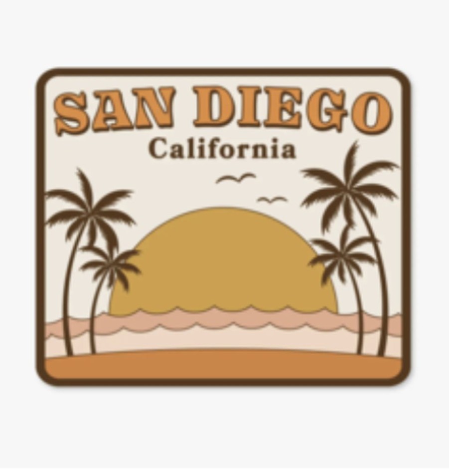 Party & Gift Wrap Wild Child Brand Gift Tags & Stickers | San Diego, California City Sticker