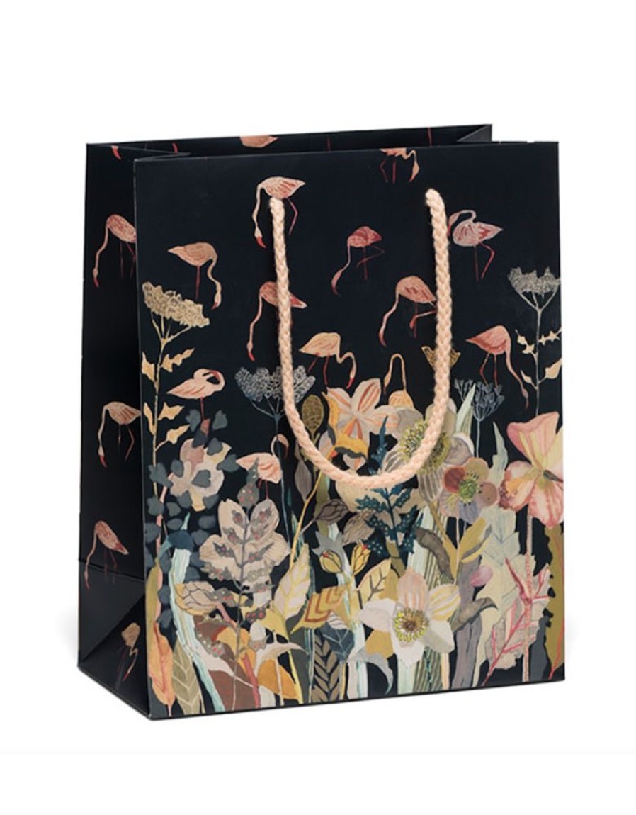 Party & Gift Wrap Red Cap Cards Gift Bags | Floral Flamingo Bag