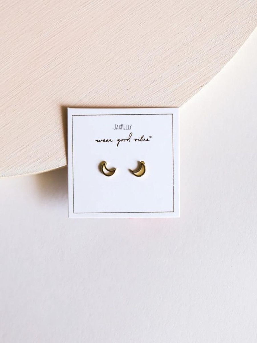 Accessories JaxKelly Earrings | Minimalist Moon