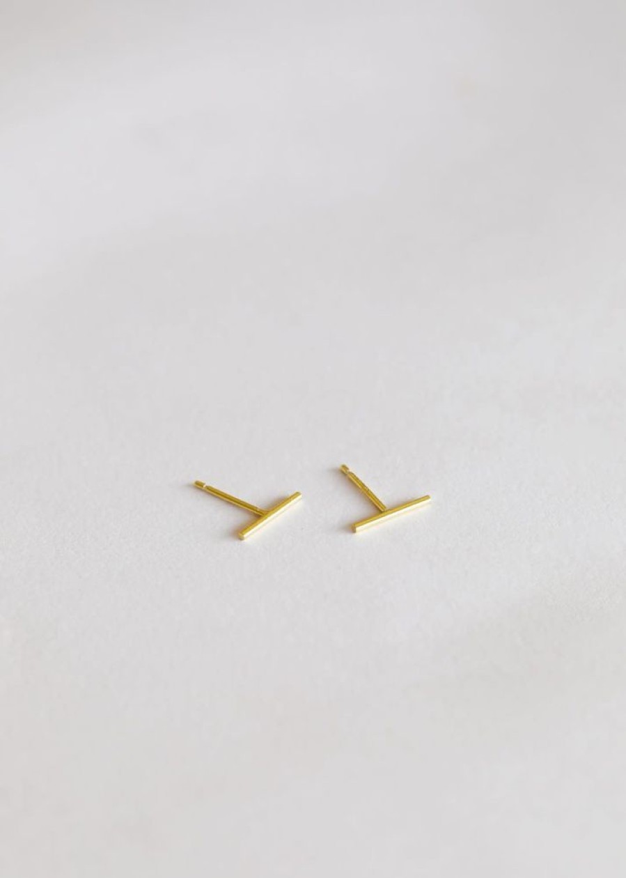 Accessories JaxKelly Earrings | Minimalist Bar