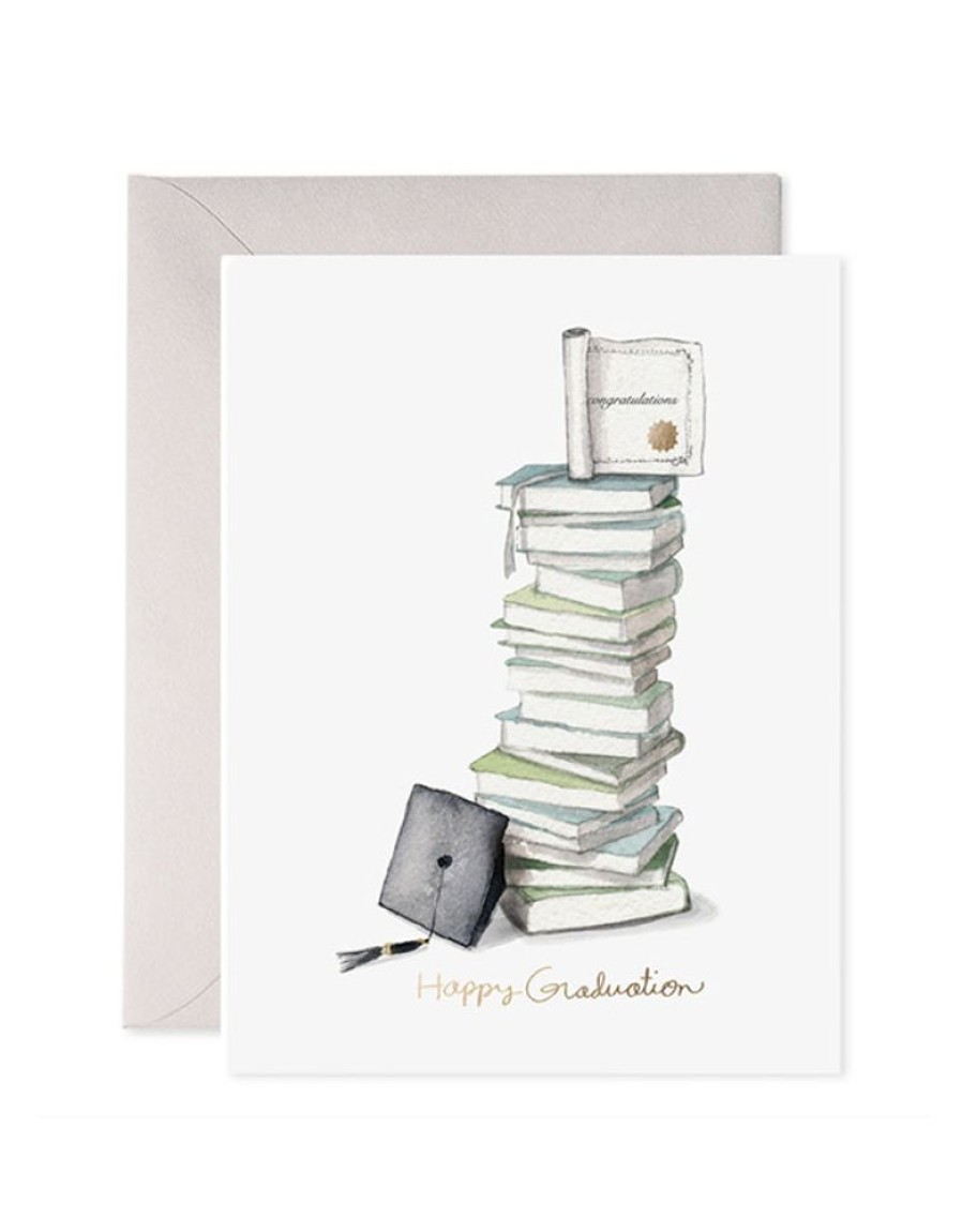 Greeting Cards E. Frances Paper Studio Graduation | Grad Book Stack