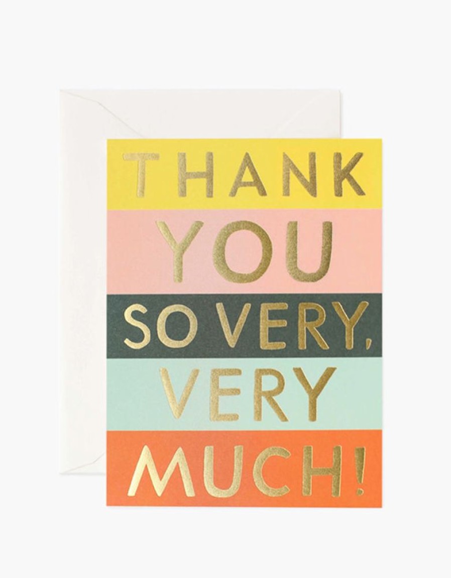 Greeting Cards Rifle Paper Co. | Color Block Thank You