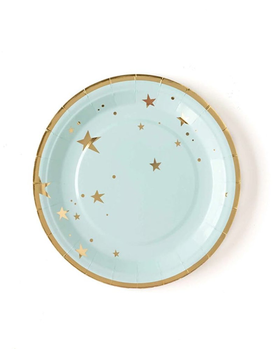 Party & Gift Wrap My Mind's Eye | Baby Blue Star 9" Plates