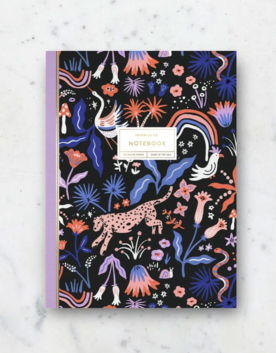 Paper & Office Idlewild Co. Notebooks | Midnight Menagerie Notebook