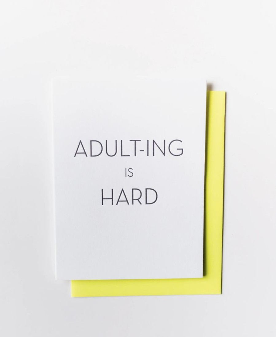 Greeting Cards Chez Gagne Letterpress | Adult-Ing Is Hard