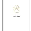 Greeting Cards Chez Gagne Letterpress | I'M So Sorry Pawprint