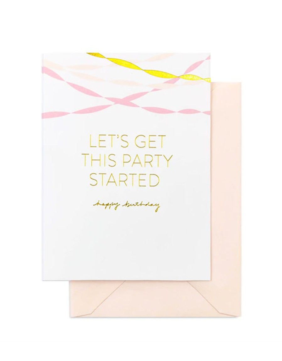 Greeting Cards Sugar Paper | Birthday Streamers