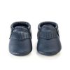 Home & Gift BirdRock Baby | Navy Genuine Leather Baby Moccasins