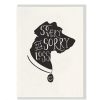 Greeting Cards Dahlia Press | So Very Sorry Dog Sympathy