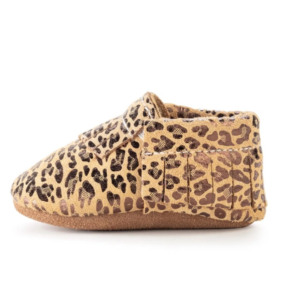 Home & Gift BirdRock Baby | Leopard Genuine Leather Baby Moccasins