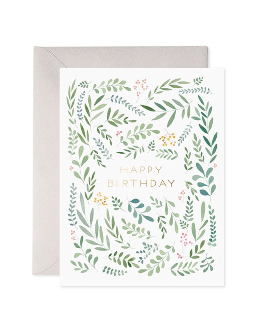 Greeting Cards E. Frances Paper Studio | Pretty Leaves Birthday