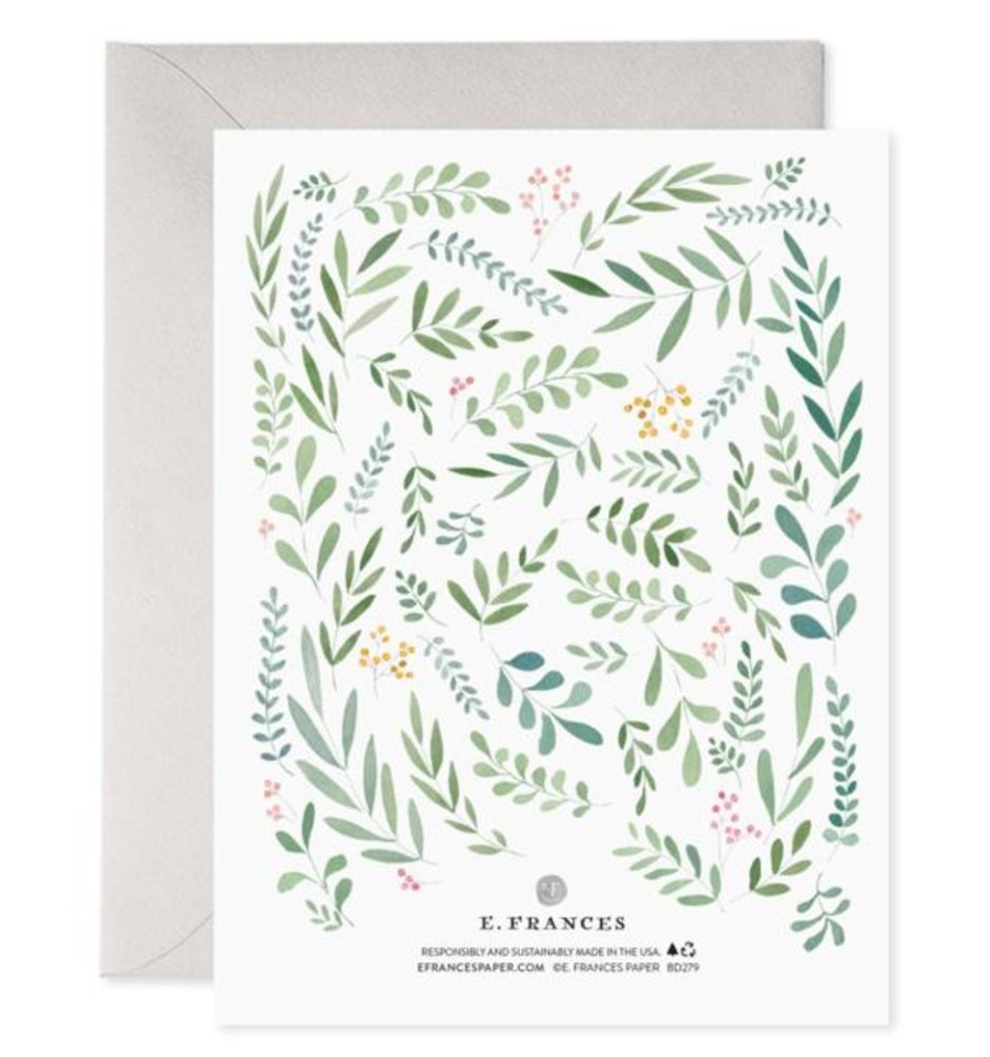 Greeting Cards E. Frances Paper Studio | Pretty Leaves Birthday