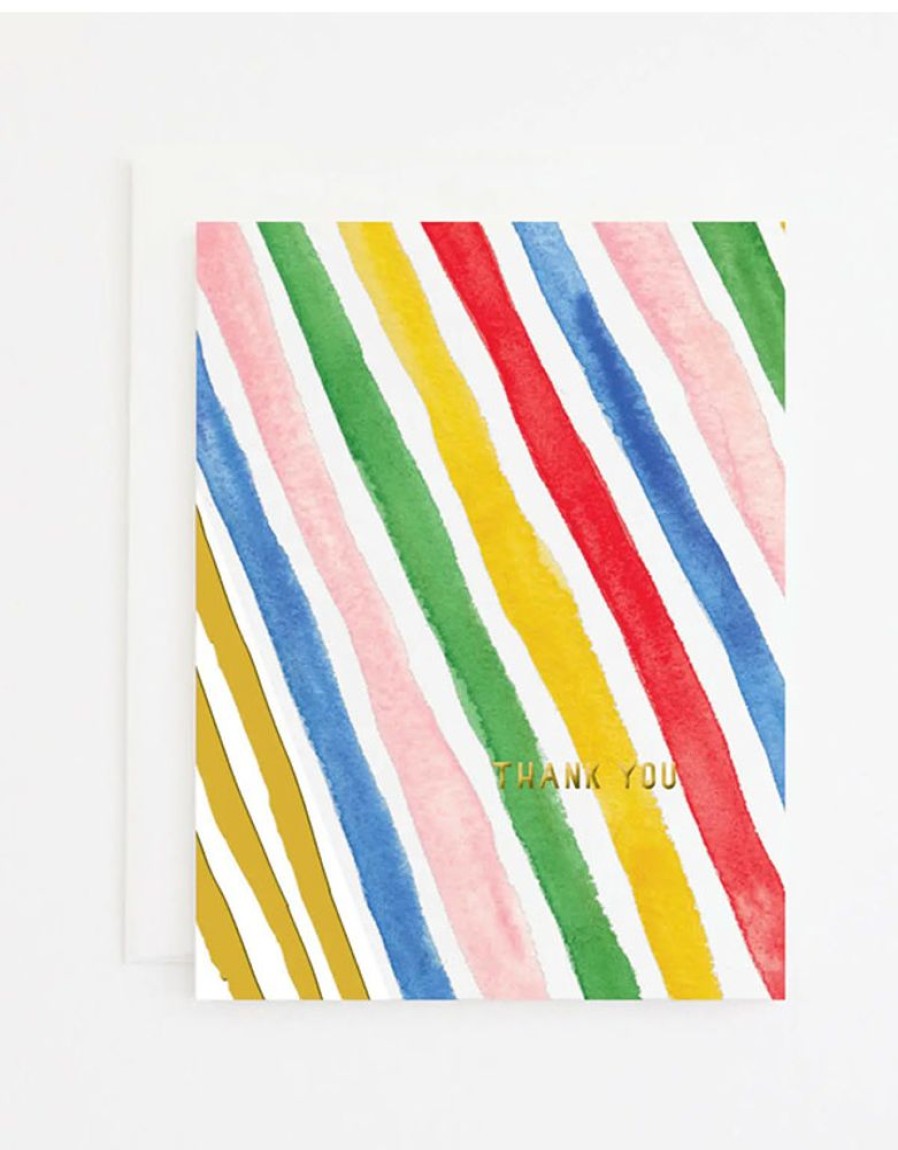 Greeting Cards Party Sally | Summer Stripe Thank You