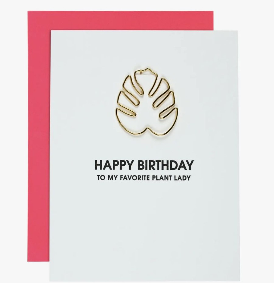 Greeting Cards Chez Gagne Letterpress | Birthday Plant Lady