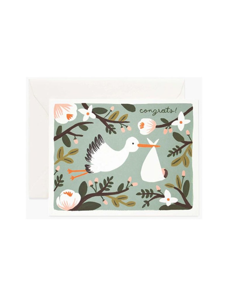 Greeting Cards Rifle Paper Co. | Congrats Stork