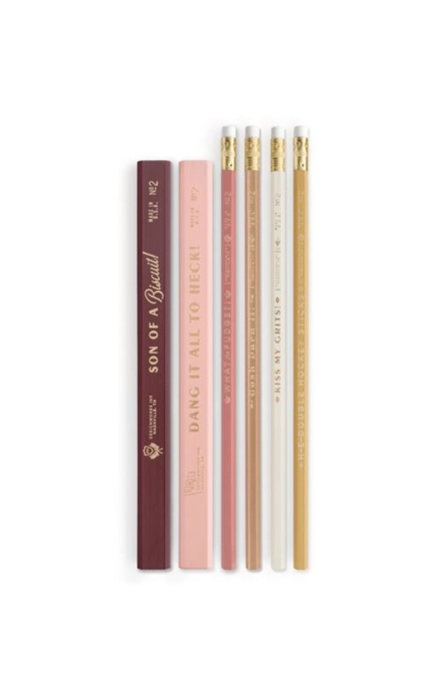 Paper & Office Designworks Ink Pens & Pencils | Vintage Swear Words Pencil Set