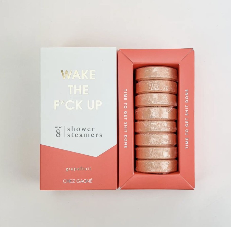 Bath & Body Chez Gagne Letterpress | Wake The F*Ck Up Shower Steamers