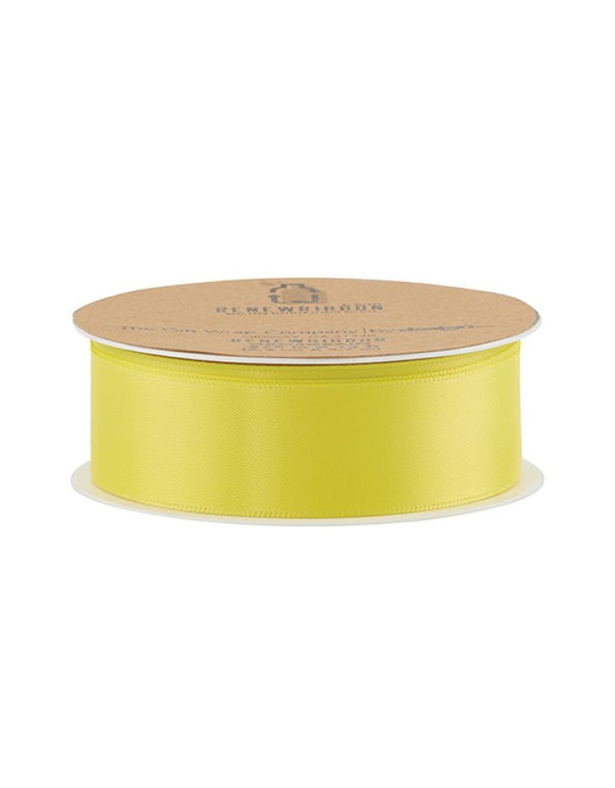 Party & Gift Wrap The Gift Wrap Company Ribbon | Renew Satin Ribbon, Yellow