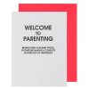 Greeting Cards Chez Gagne Letterpress | Welcome To Parenting Baby Photo