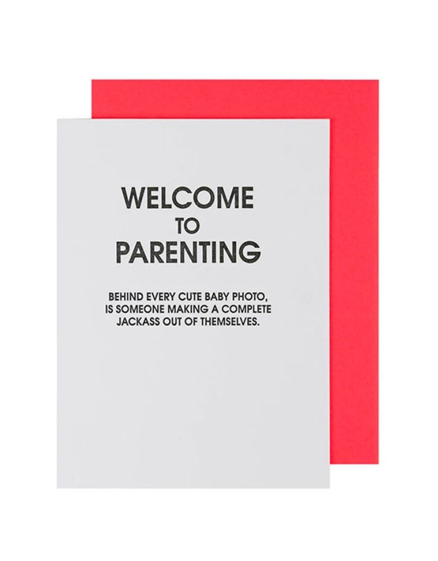 Greeting Cards Chez Gagne Letterpress | Welcome To Parenting Baby Photo