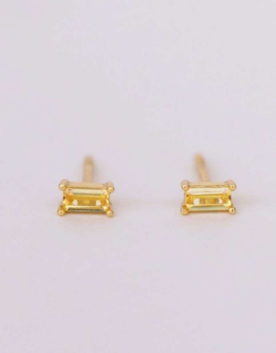 Accessories JaxKelly Earrings | Lemon Baguette