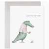 Greeting Cards E. Frances Paper Studio | Alligator Hard Day