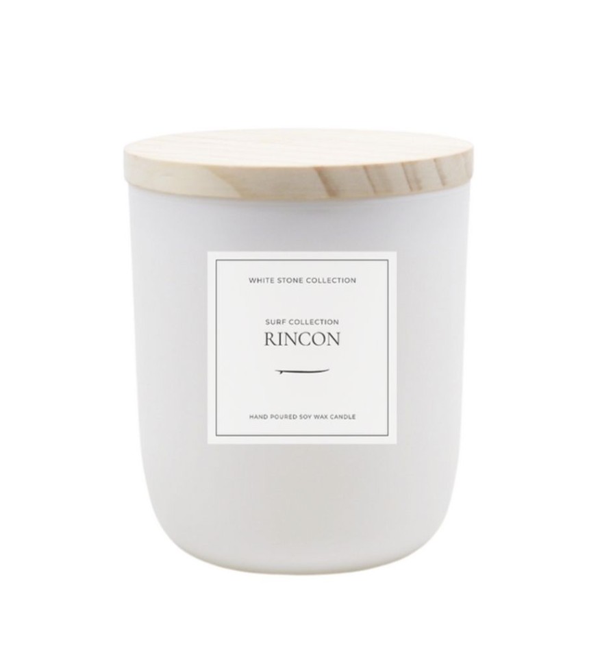 Home & Gift White Stone Candles | Rincon