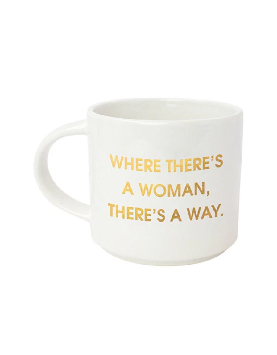 Home & Gift Chez Gagne Letterpress | Where There'S A Woman There'S A Way Mug