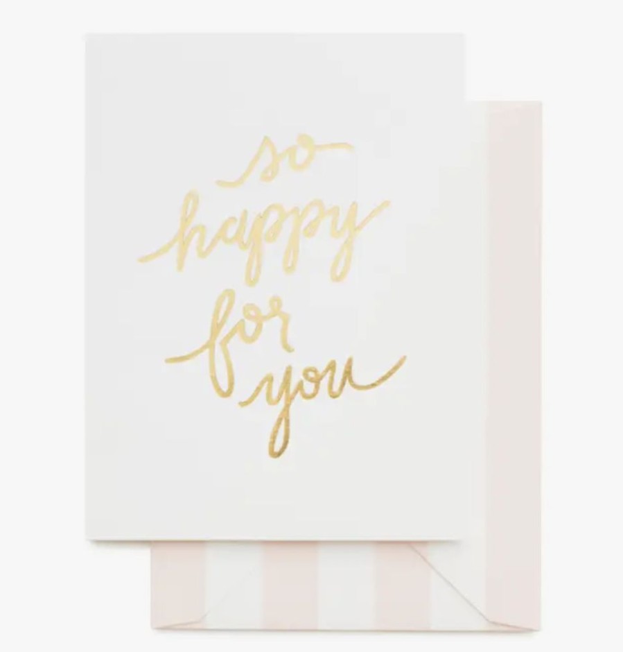 Greeting Cards Sugar Paper | So Happy For You